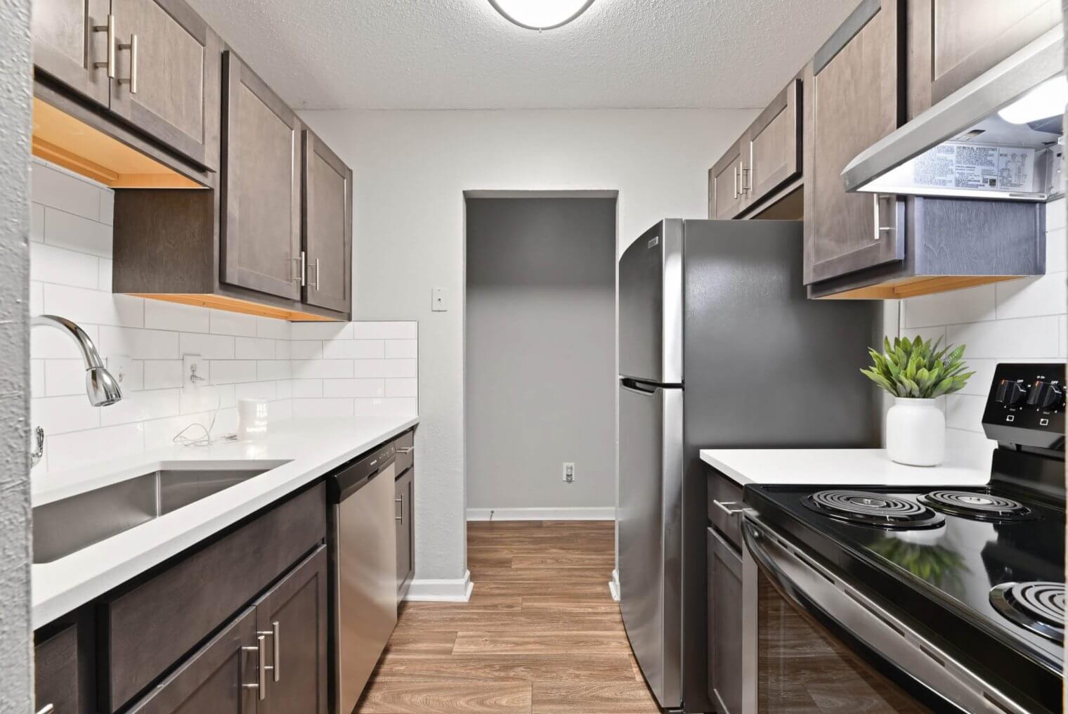 modern kitchen at premier apartments ausetll