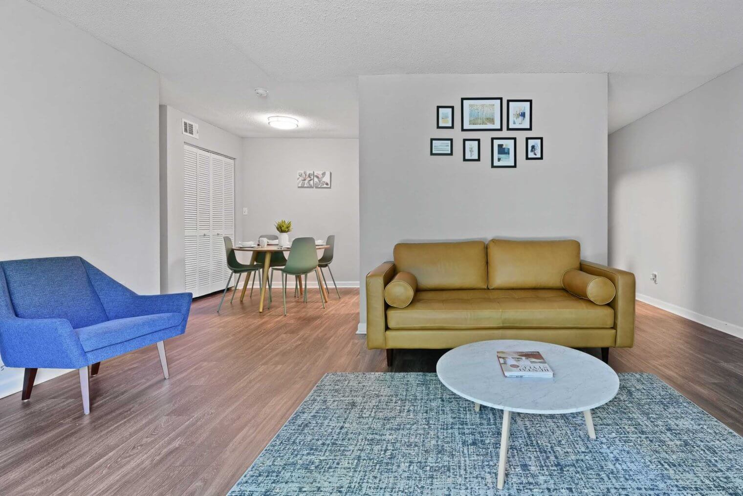 living area view at austell apartments for rent